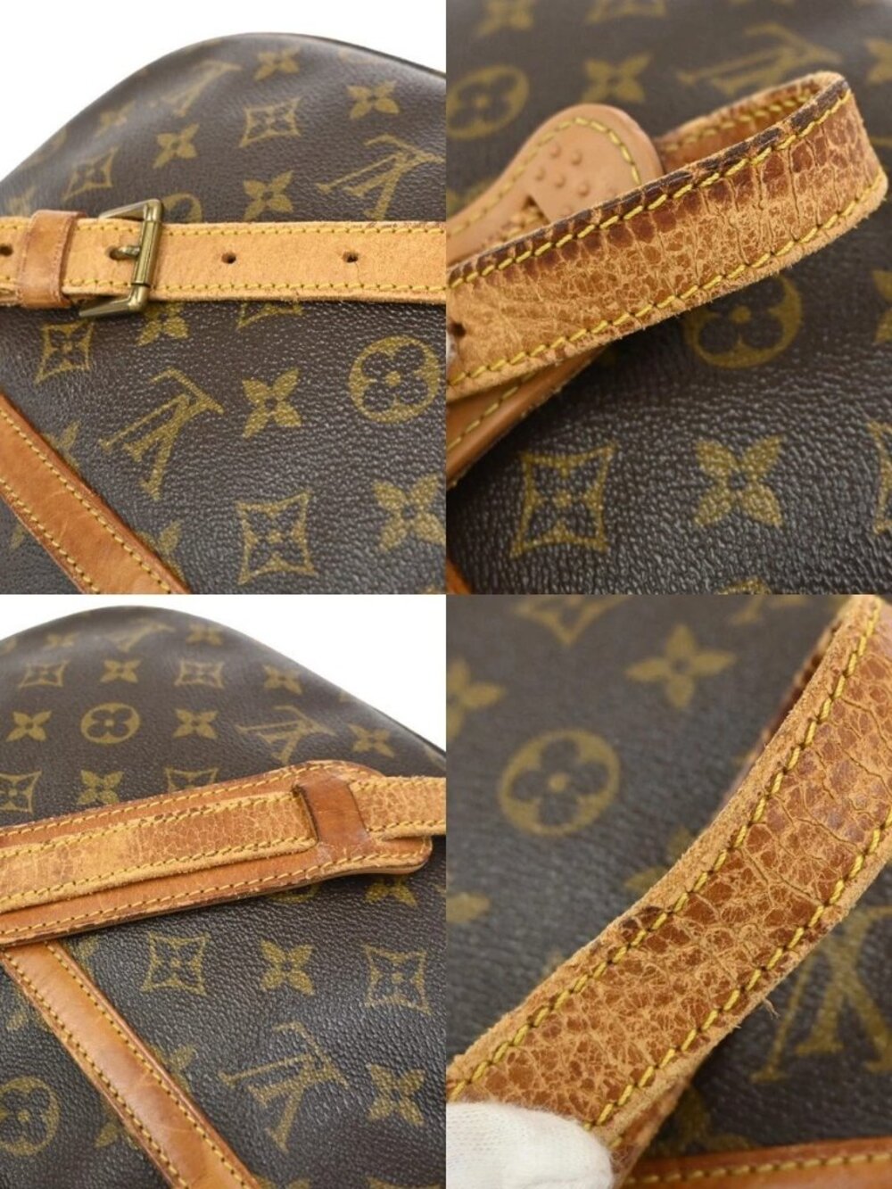 LOUIS VUITTON Jeune Fille GM Shoulder Bag Monogram Leather Brown M51225 61YJ067 - Picture 7 of 16